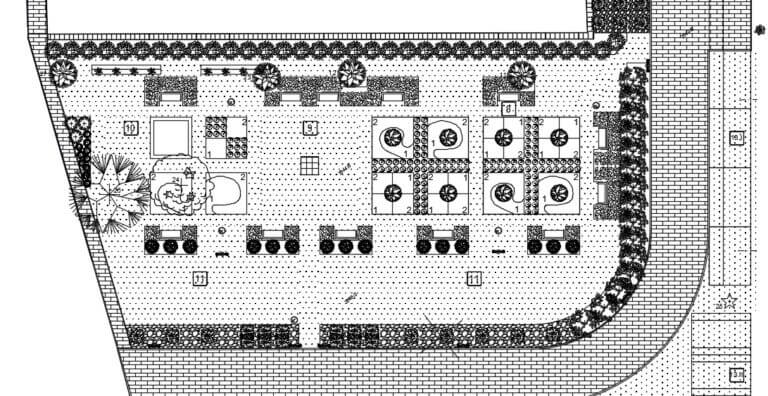 ogród spacerowy koncepcja